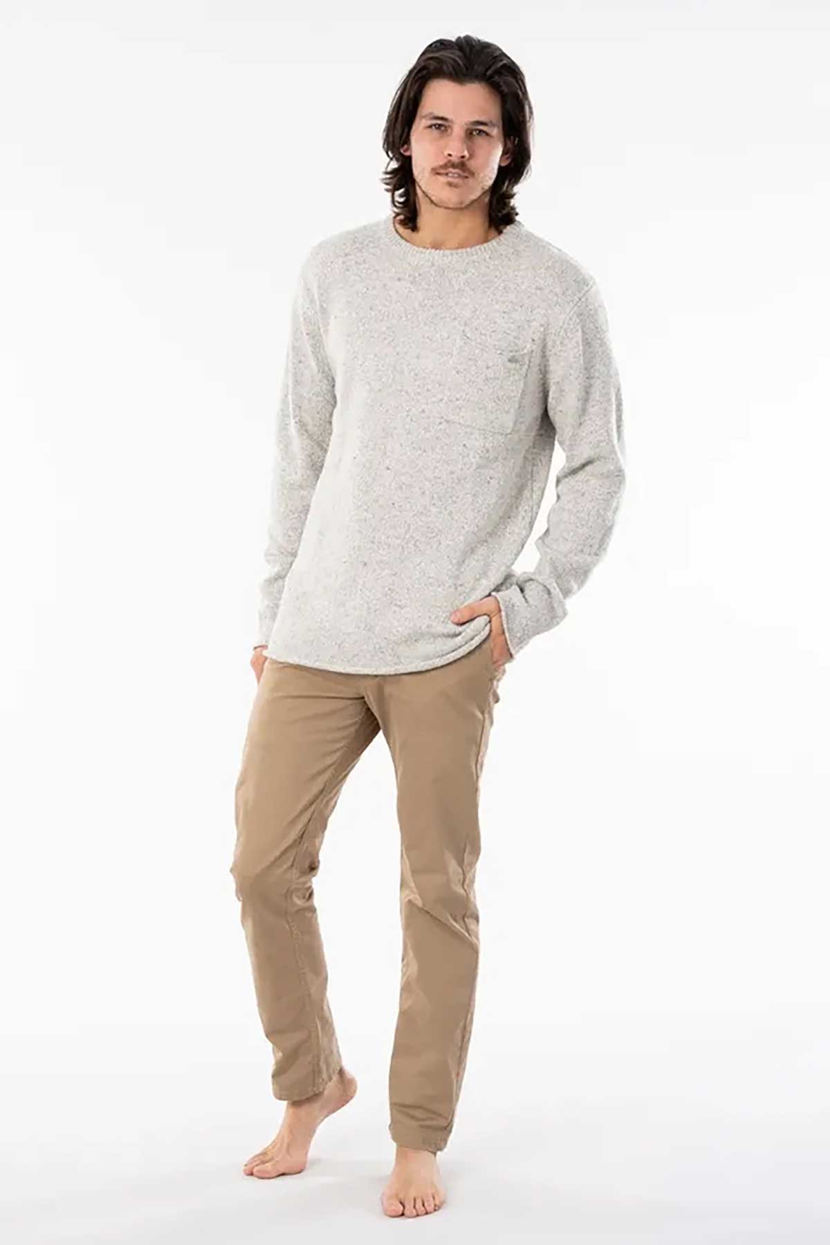 Rip Curl Knit Sweater - Neps Crew, textured knit.