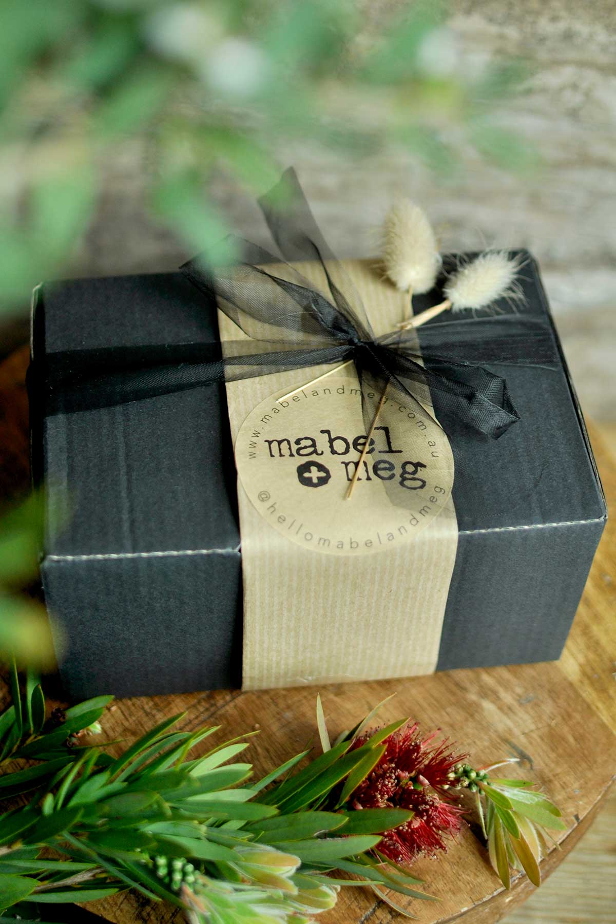 Christmas Candle Artisan Gift Box wrapped