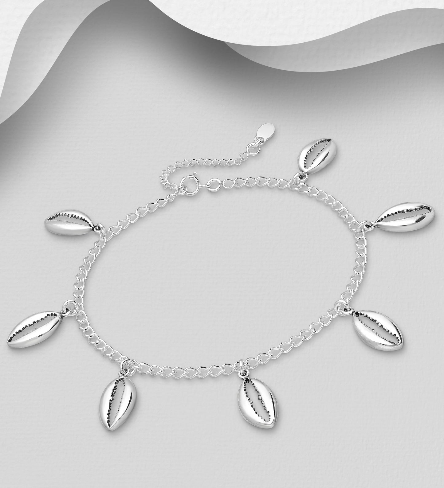 Cowrie Sterling Silver bracelet