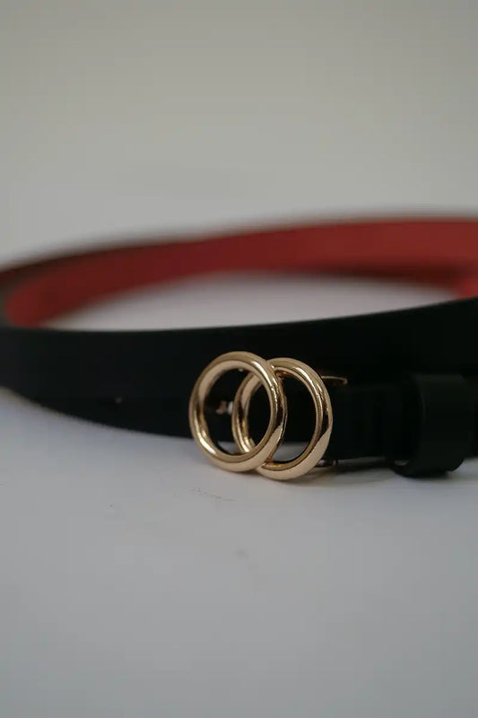 Chille Womens Skinny Belt in Black