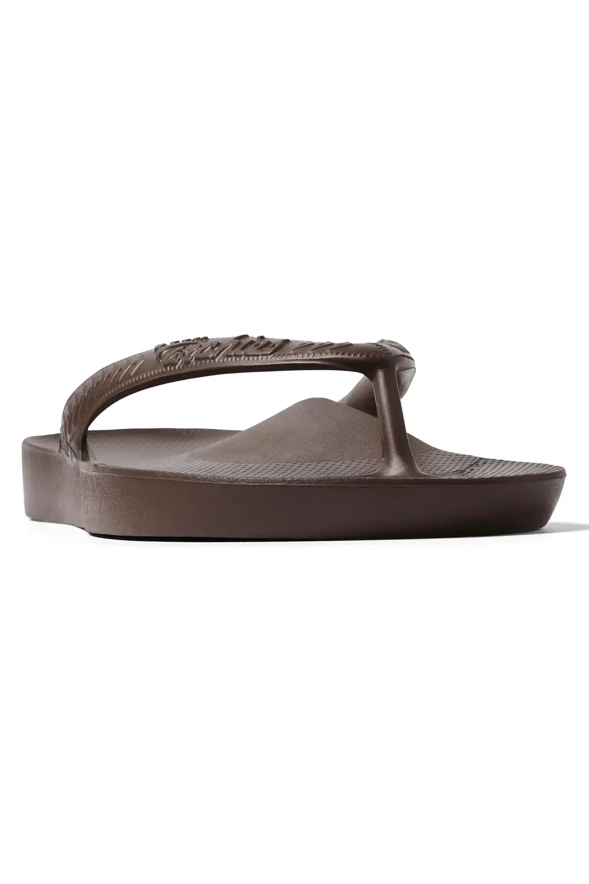 Brown sandal on a white background