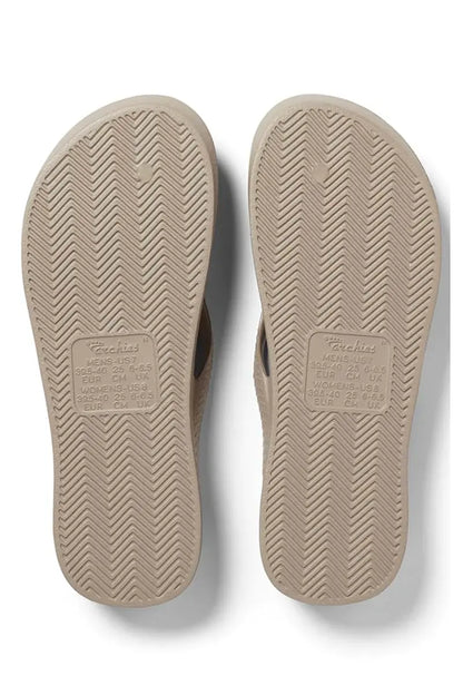 Archies Arch Support Thongs in Crystal Taupe – Final size M4-W5