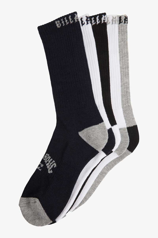 Billabong Boys Sports Socks 5pk