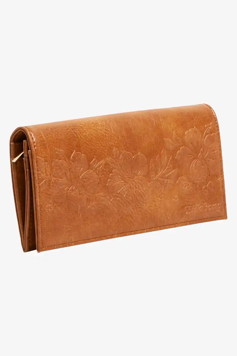 Billabong Women's Horizon Wallet in Tan side view