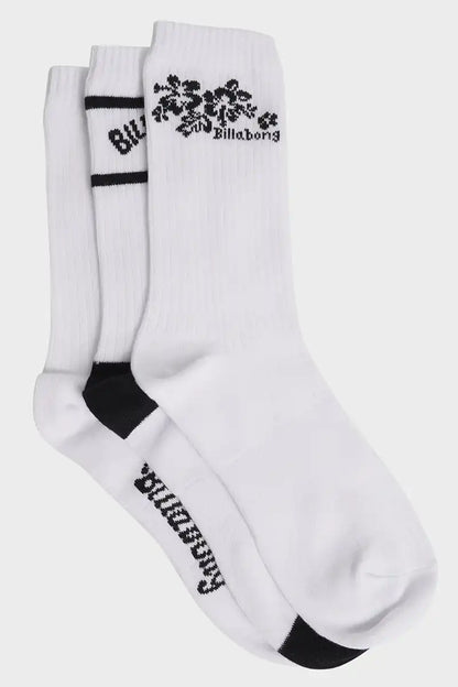 Billabong Women's Good Times Socks 3 Pack