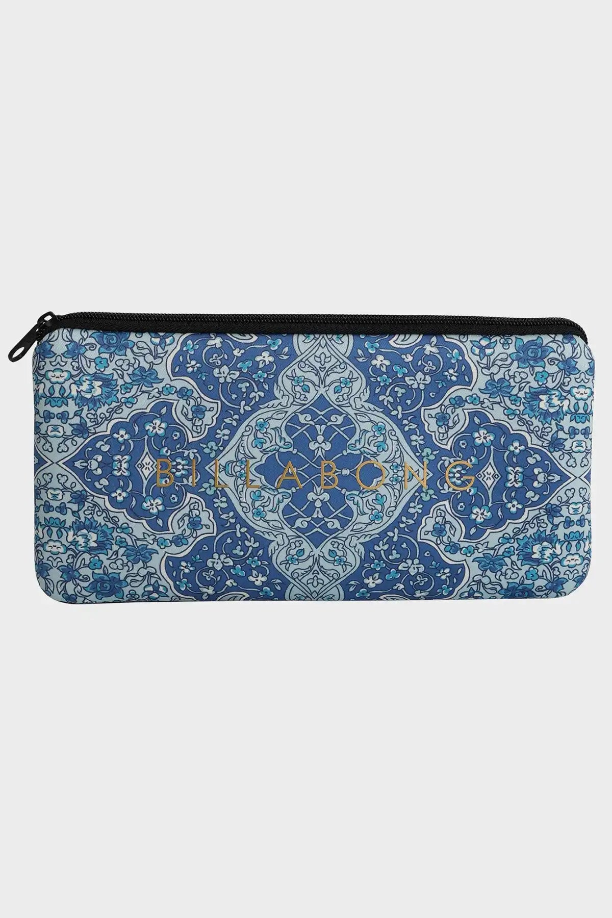 Billabong Womens Tiki Small Pencil Case in Royal Blue on a white background
