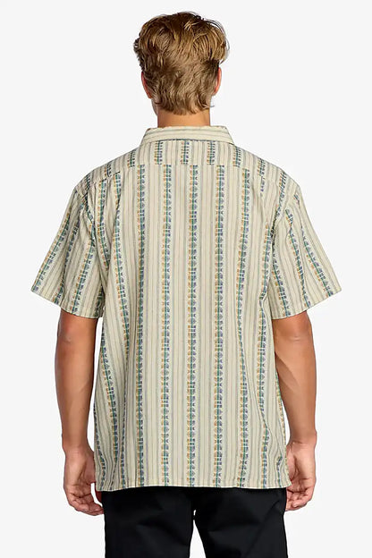 Billabong Sundays Jacquard shirt in Cream back view