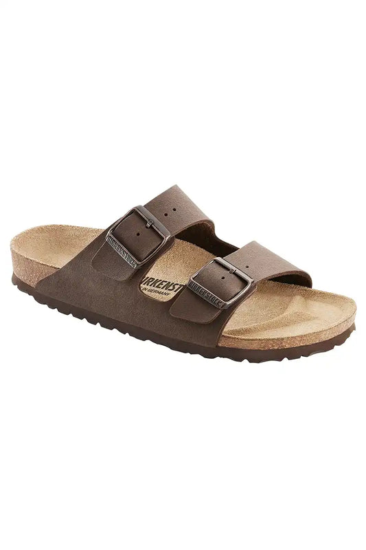Birkenstock Shoes Arizona Mocca BirkiBuc Regular 3/4 view