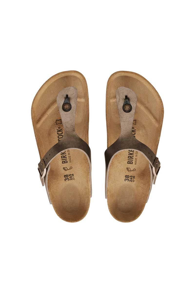 Birkenstock Womens Shoe Gizeh Graceful Taupe Birko-Flor Full