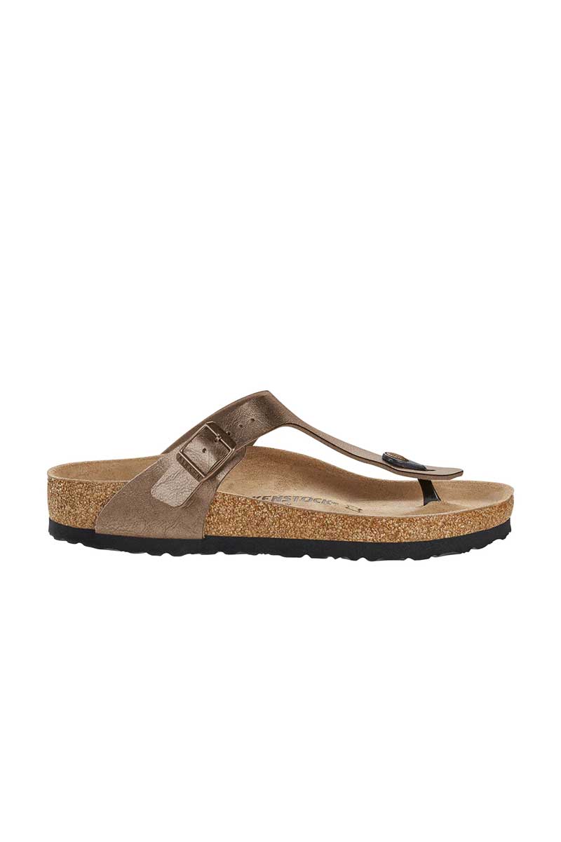 Birkenstock Womens Shoe Gizeh Graceful Taupe Birko-Flor Side