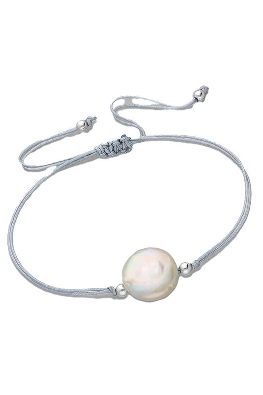 Fresh water pearl with adjustable bracelet