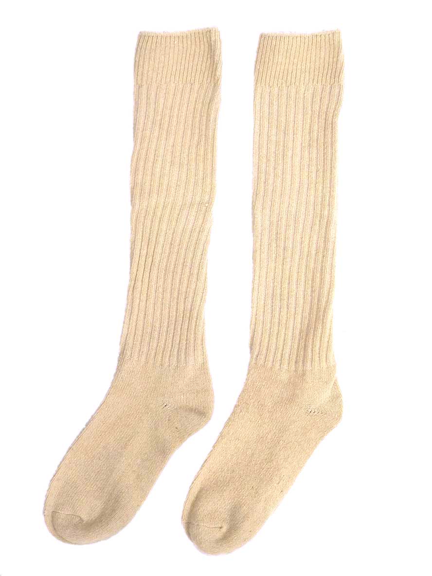 Chille Wool Blend Socks - Bone