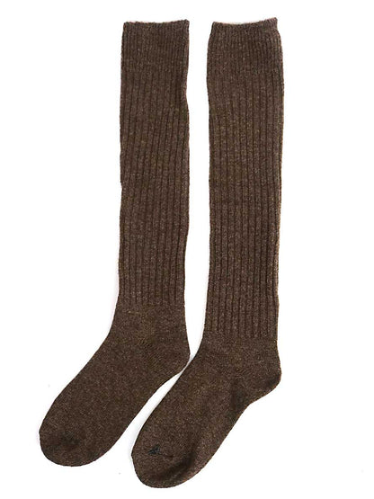 Chille Wool Blend Socks in Chocolate Brown