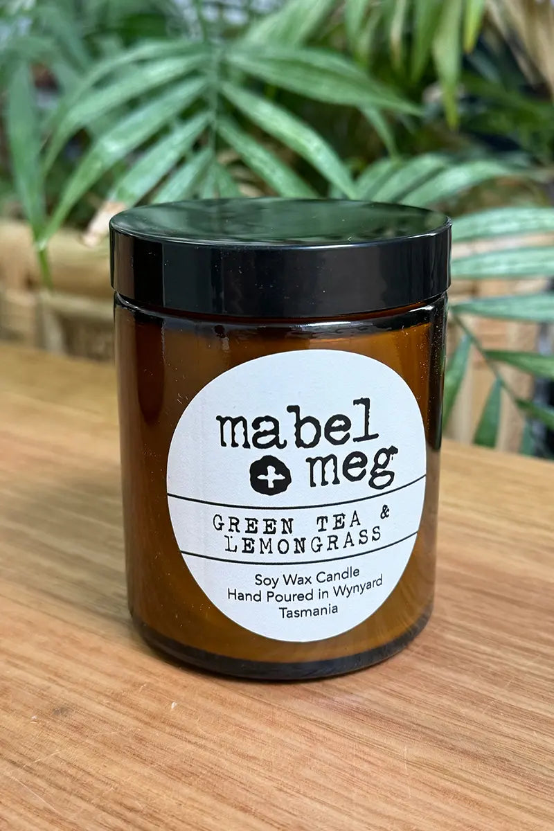 Classic Soy candle Green tea and Lemongrass from Mabel + Meg