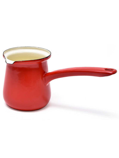 Coffee Culture Turkish Coffee Pot in Red Enamel - 450ml