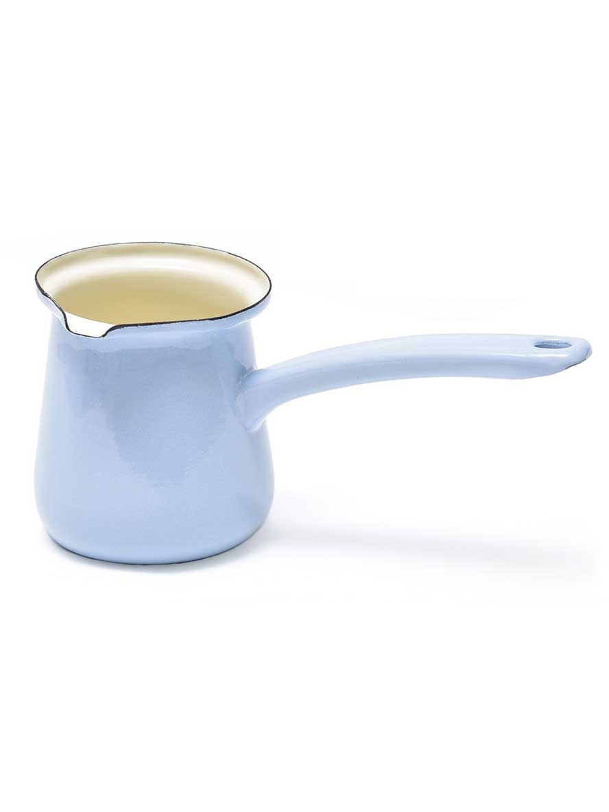 Coffee Culture Turkish Coffee Pot in Sky Blue Enamel - 450ml