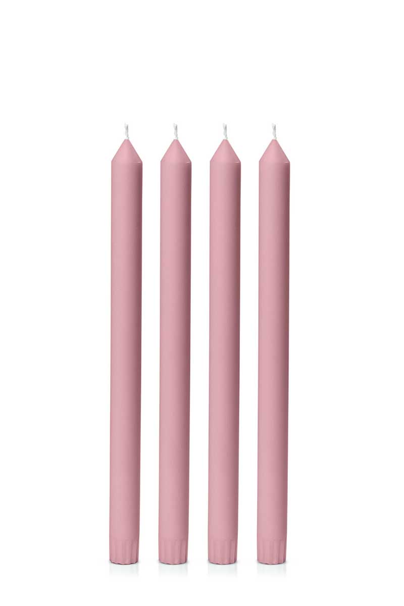 Dinner Candle Dusty Pink Pack of 4