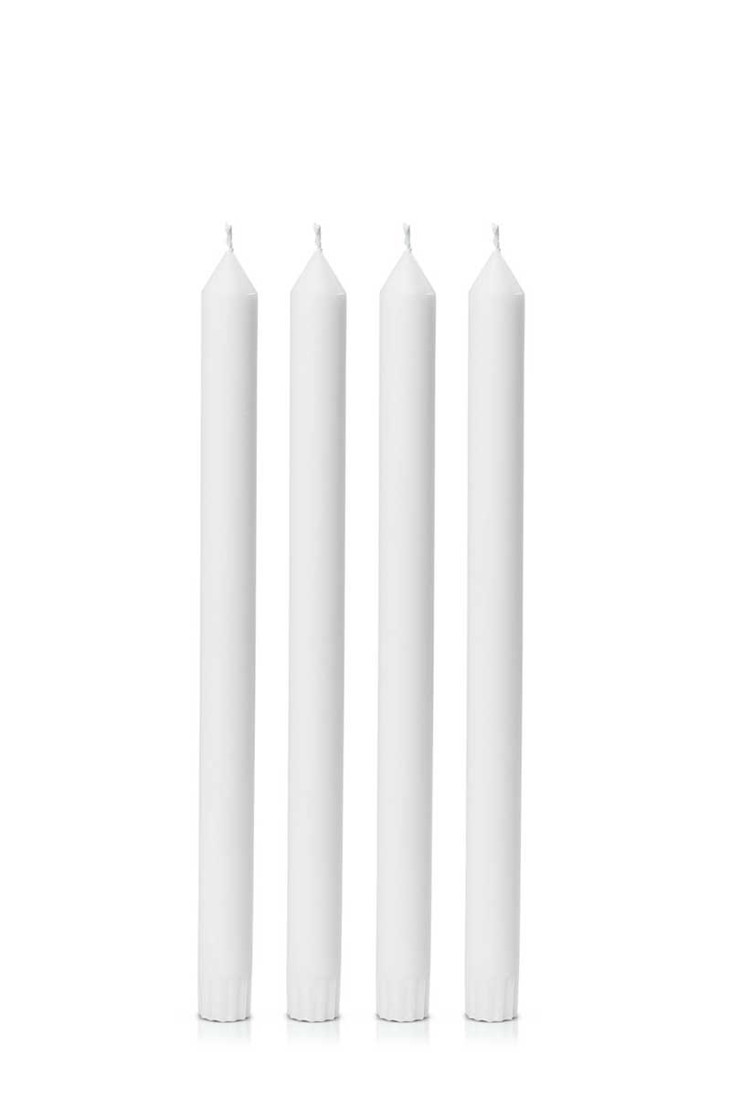 Dinner Candle White Pack of 4