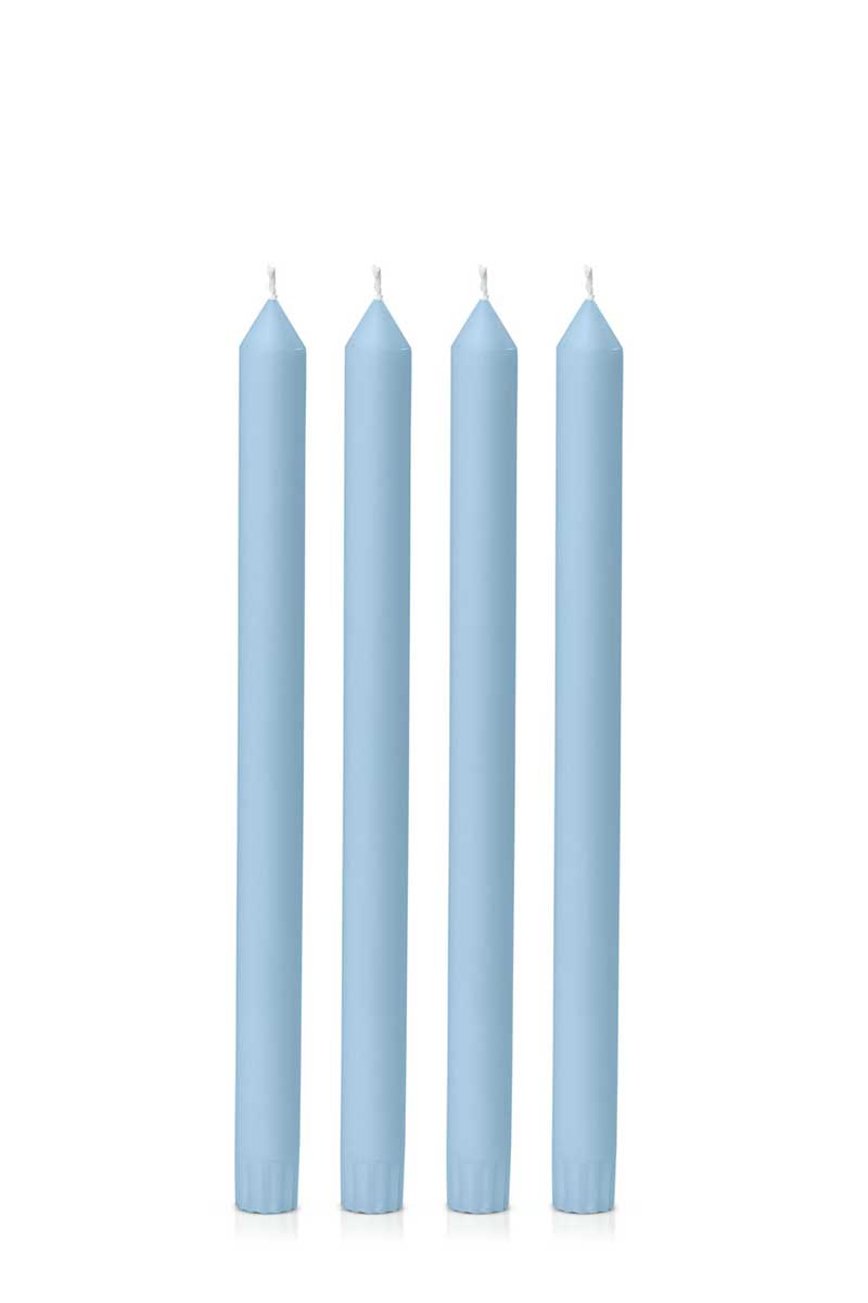 Dinner candles taper candle  in french blue