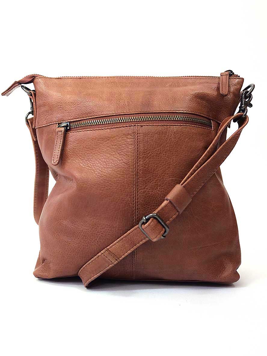 back of the Dusky Robin - Bella Bag Medium in Brown