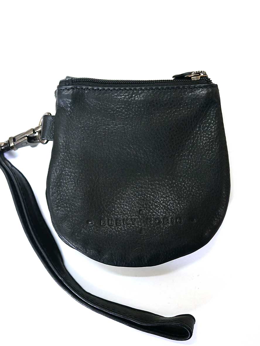 back view of the Dusky Robin Thick as Thieves Purse - Black