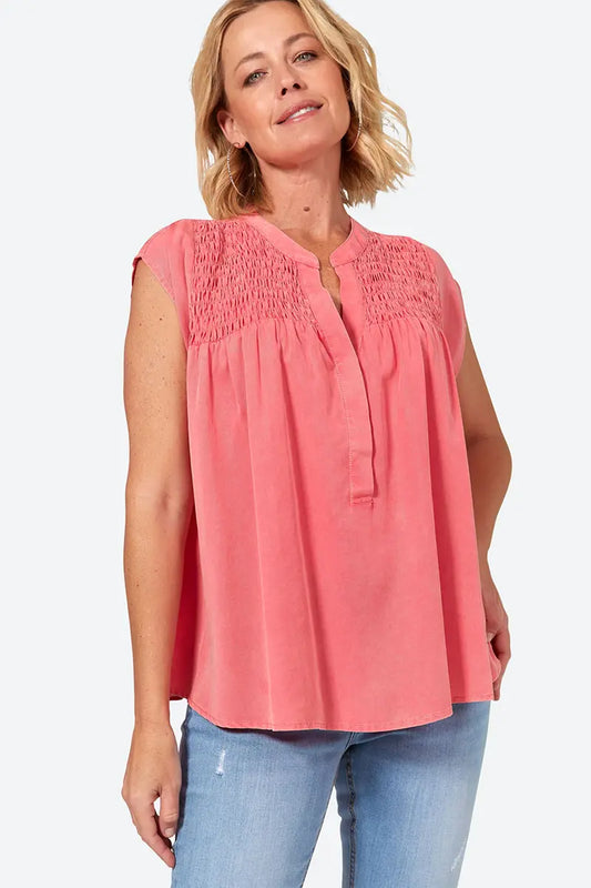 Eb & Ive Elan Top in Lychee