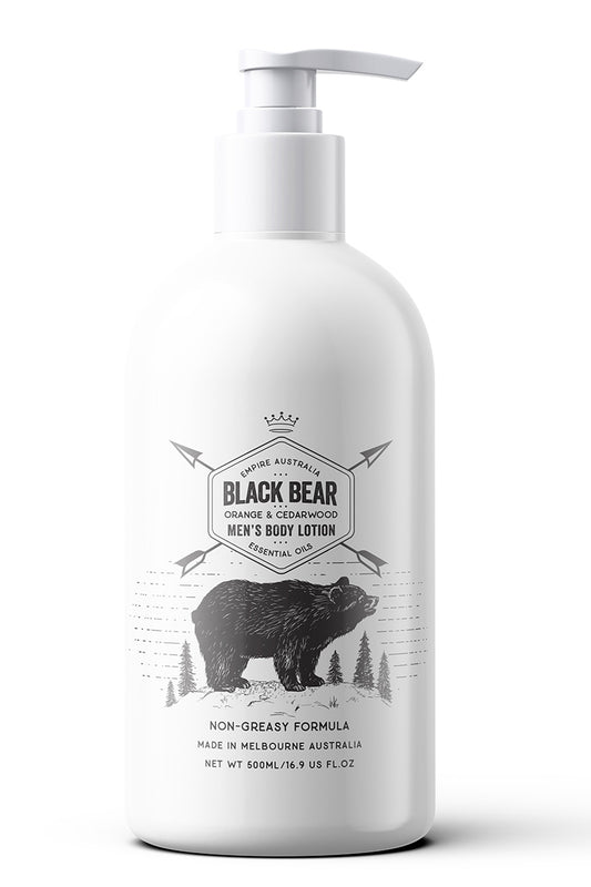 Empire Australia black bear mends body lotion