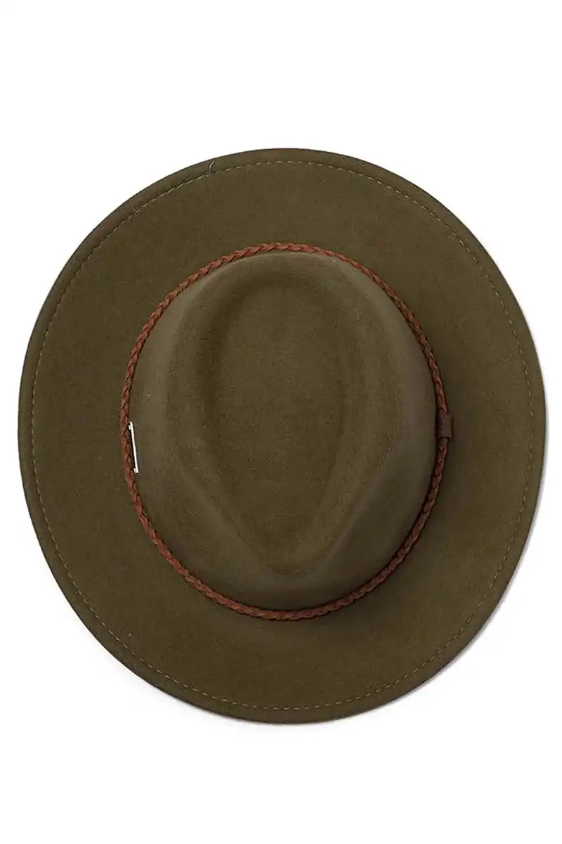 Evoke Beltana Fedora Hat in Lt Khaki top