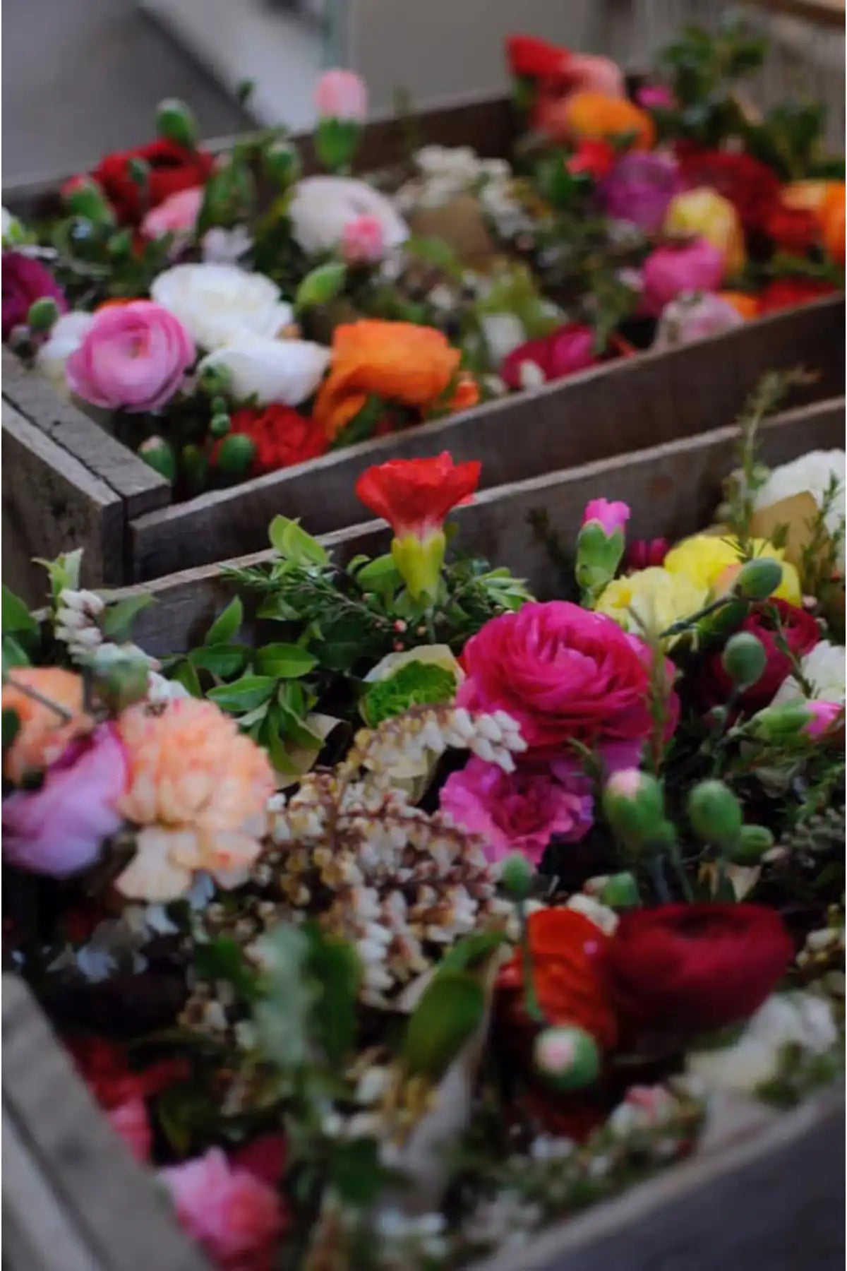Flower Crown DIY experience showing the flowers ready to be used