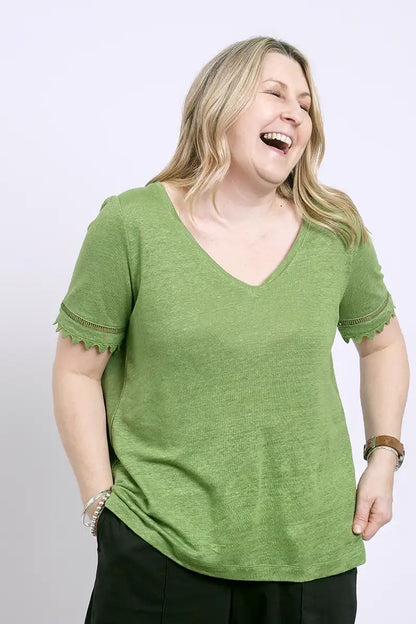 Foil Top All The Trimmings in Apple front view