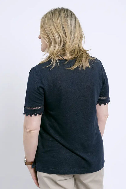 Foil Top All The Trimmings in True Navy back