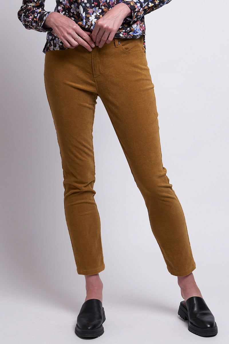 Foil Women's Jeans Of Your Own Accord in Honey detailed front view