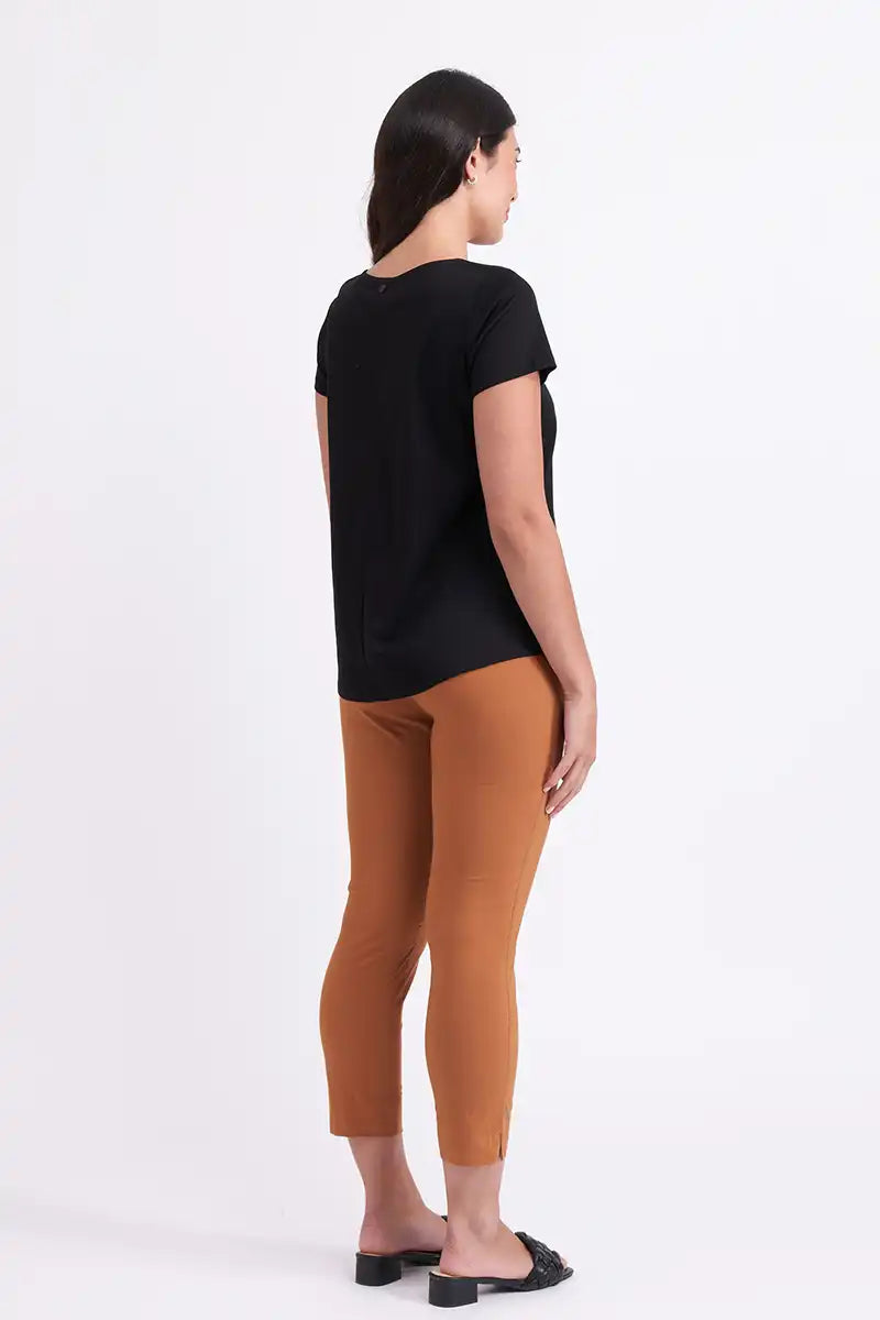 Foil Women's Capri Pants - Fuss Free in Ginger Snap back view