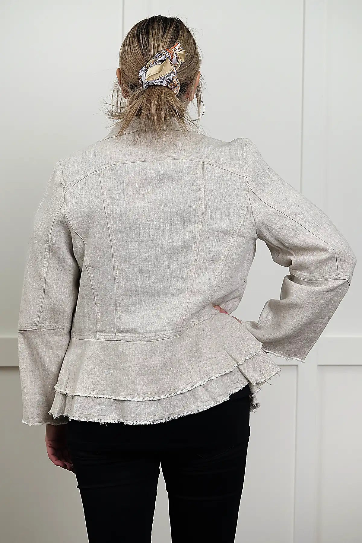 Francesca Linen Jacket – Natural