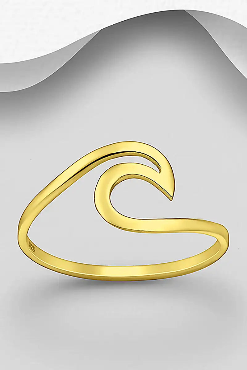 Golden wave Ring 
