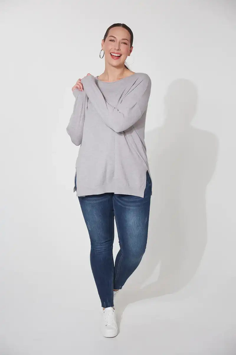 Haven Cordova Jumper in Gray Sleeves