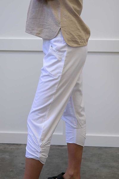 side view Humidity Castaway Pant in White
