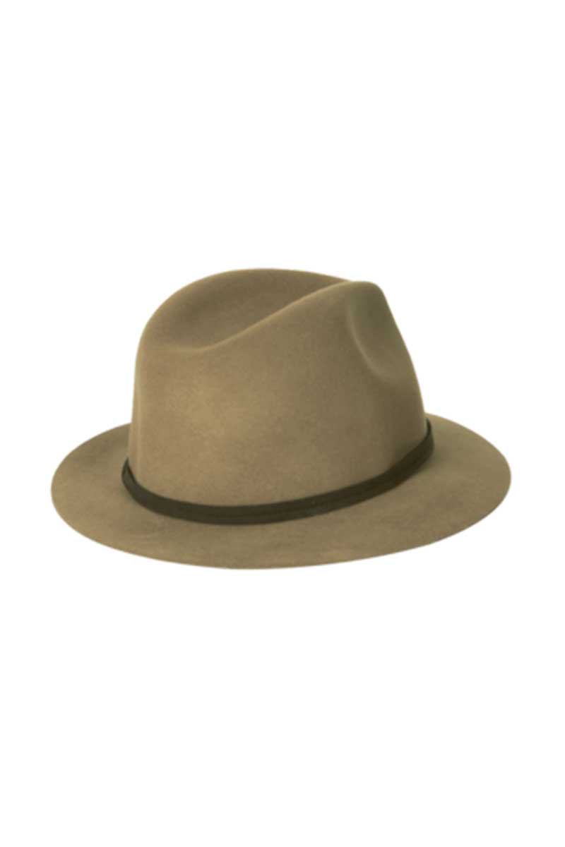 Kooringal Ladies Mid Brim Matilda Hat in Chocolate back view