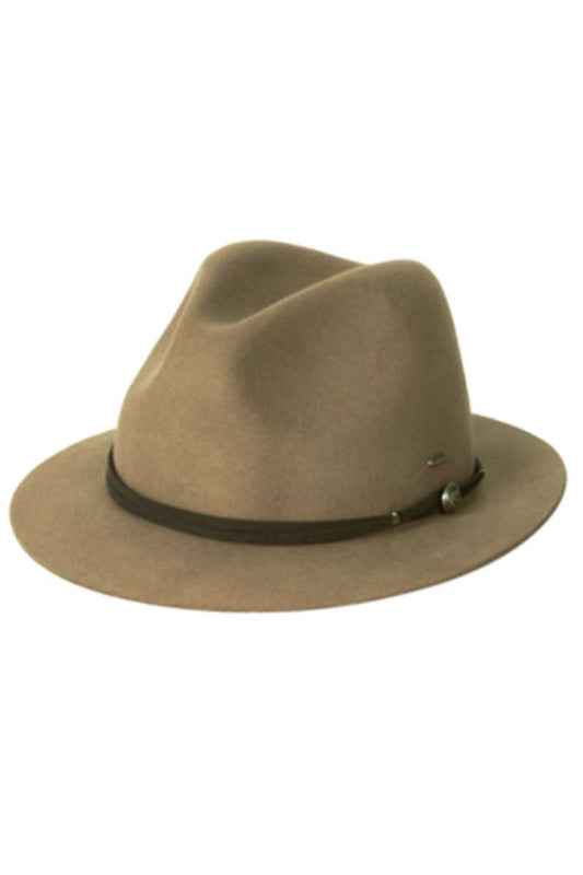 Kooringal Ladies Mid Brim Matilda Hat in Chocolate front view