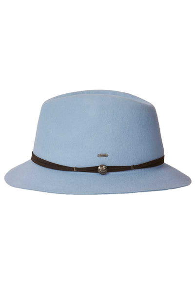 Kooringal Ladies Mid Brim Matilda Hat in Denim Blue side view