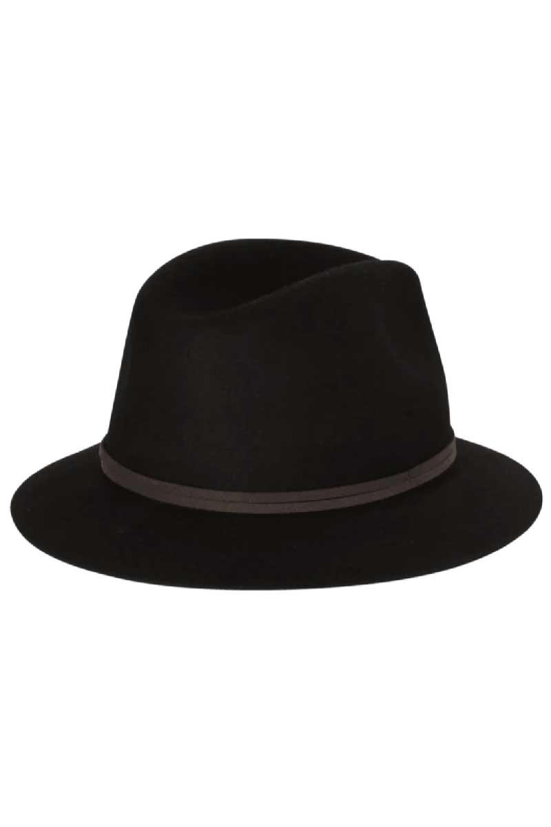 Kooringal Ladies Mid Brim Matilda Hat in black back view