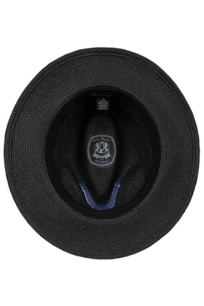 inside view of the Kooringal Universal Cypress Fedora in Black