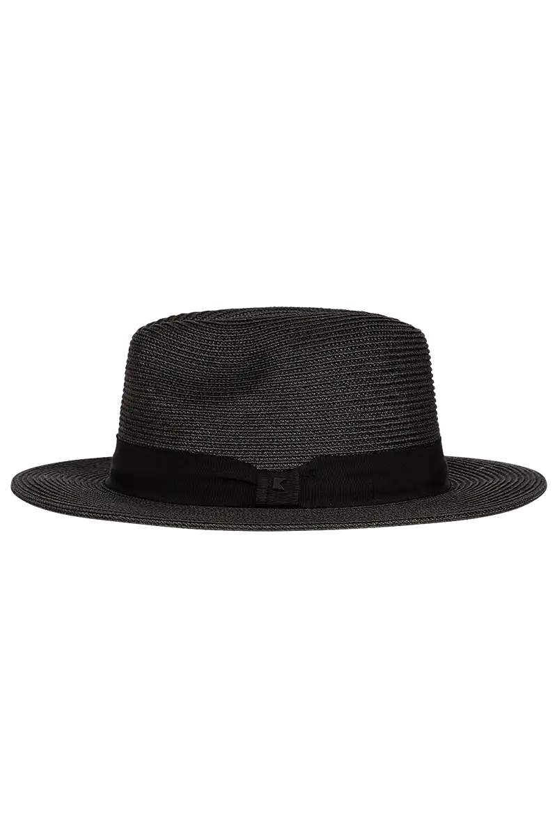 Kooringal Universal Cypress Fedora in Black side view