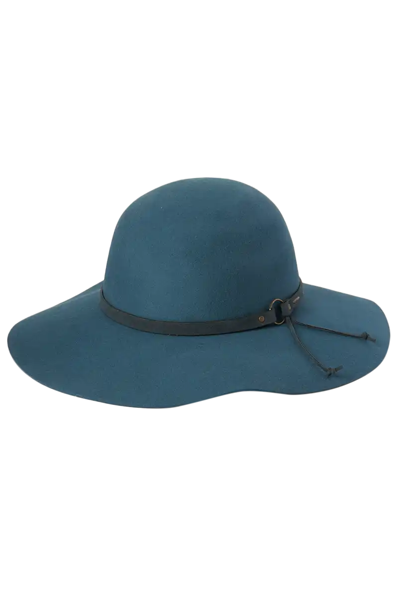 Kooringal Wide Brim Forever After Hat in Blue Peacock