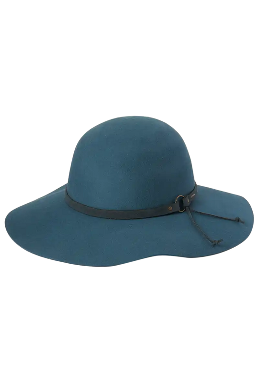 Kooringal Wide Brim Forever After Hat in Blue Peacock