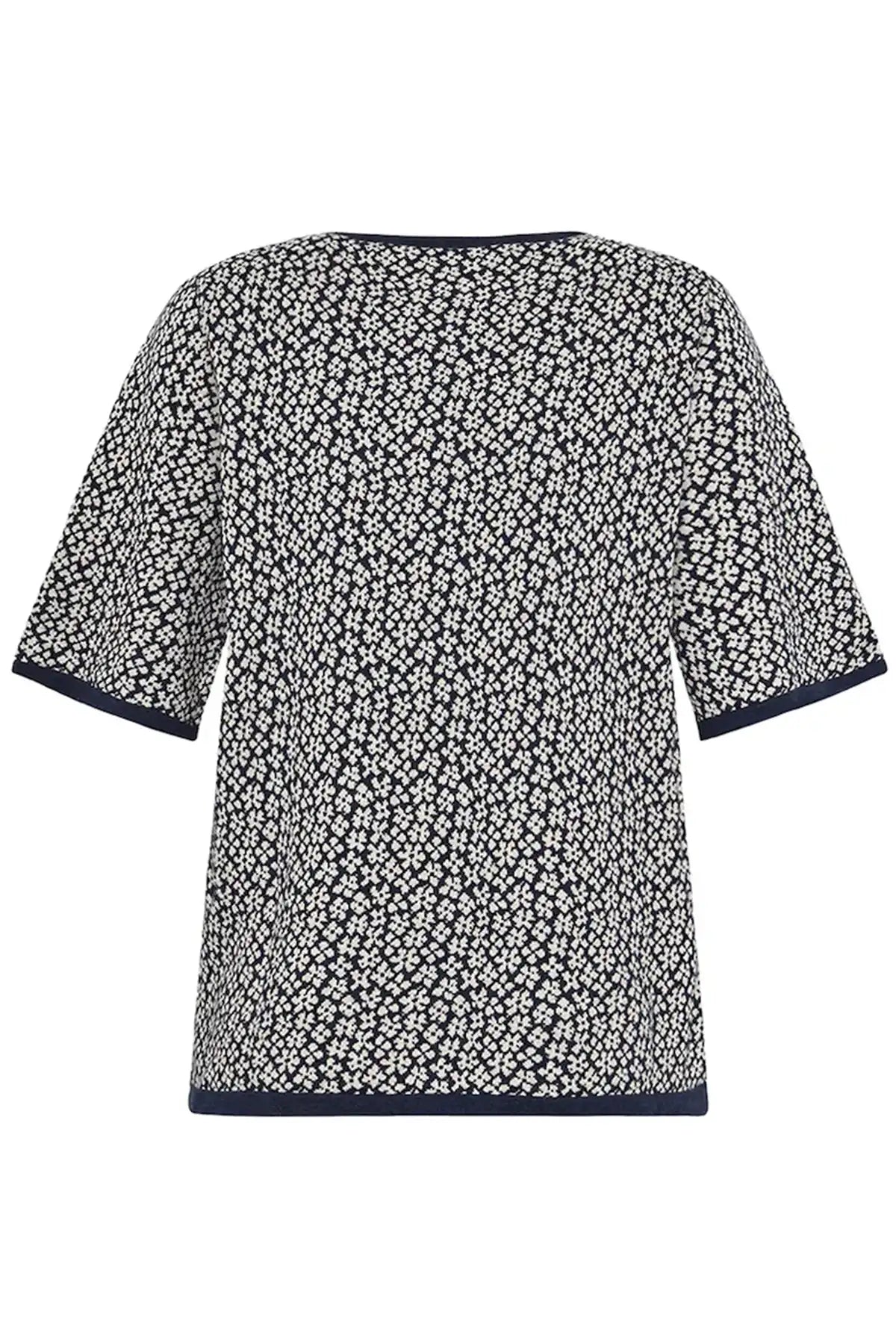Mansted Floss Top in Navy back view