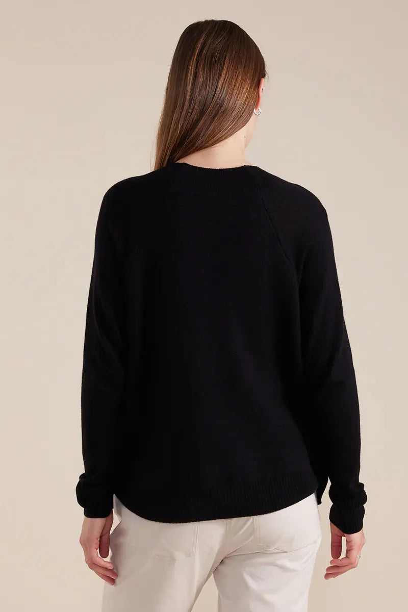 Marco Polo Long Sleeve Patterned Mix Knit back view
