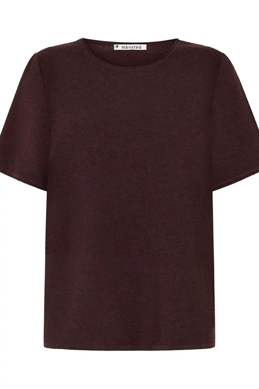 Mansted Mia Top in Plumb front
