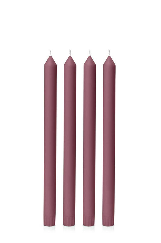 Dinner Candle Burgundy Set of 4