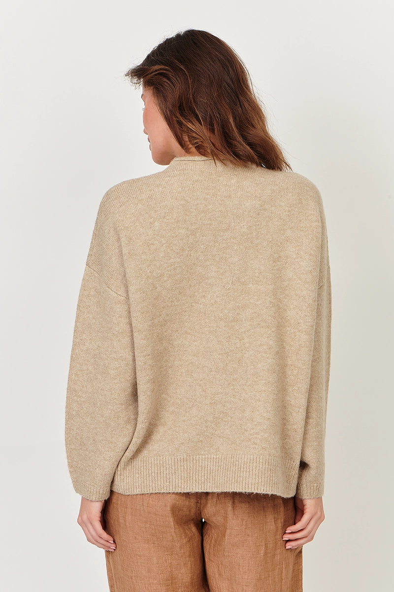 Naturals by O & J Women's Snuggle Sweater back detailed view